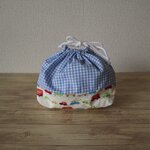 55gonchi様専用ページ　お弁当袋（はたらくくるま・サックスブルー）