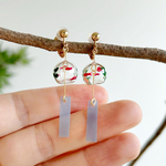 風鈴【金魚】手描き ピアス / イヤリング