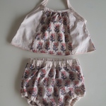 『夏物大SALE』　インド綿　セットアップ　ベビー服　ベビーブルマ