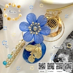 海辺の花のイヤーフック
