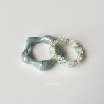 〔 last 1 〕ミントブルー🐋 花束リングセット