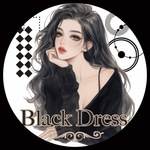 QYマステ7月新作♡Black Dress 6cm×5M★PET