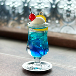 【再販】ブルーハワイなクリームソーダのキーホルダー