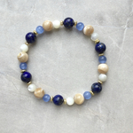 ラピスラズリ × ブルーキャッツアイ / 天然石ブレスレット