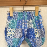 半額！！！！花柄かぼちゃパンツ✳︎青