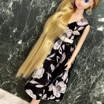 ジェニーちゃん用ワンピース×ピアスセット