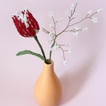 ビーズフラワー　チューリップ