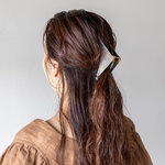 【ハーフアップに最適✨】バンスクリップ　シルバー　天然石　ターコイズ　ヘアアクセサリー　ヘアクリップ　浴衣　海　夏　リゾート　大人アクセサリー　大人かわいい　シンプル　大きめ　まとめ髪　髪留め