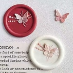 25mm choker シーリングスタンプ ヘッド 蝶々 ちょうちょ バタフライ