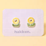 きいろい花の耳飾り