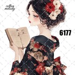 original sticker « no.6177 »     //     人物ステッカー オリジナルステッカー オリジナル人物ステッカー ステッカー cotton melody 