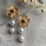【ピアス】ビジューフラワー𑁍𓏸𓈒 