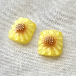【親指だけ】フットネイルチップ︴ぷっくりひまわり