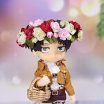 ロマンティックローズの花冠　（ねんどろいどサイズ）　布花