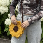 ひまわりのかぎ針編みショルダーバッグ🌻🧶