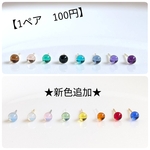 【１ペア100円セール】小さいカラー　ピアス/イヤリング