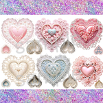 断捨離セール♡デザインペーパー♡ コラージュシート♡ハート