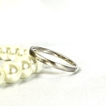遺骨リング💍プラチナ950 ダイヤモンド 一年保証 ストレートリング　幅約2mm ペットの指輪 猫 犬 故人 虹の橋　メモリアルリング 分骨　お墓 納骨