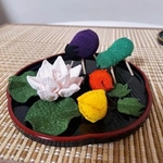 盆飾り 精霊馬 (ほおずき 蓮の花)