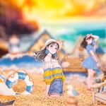 1377コラージュ　ステッカー　素材　コレクション　海外 4種セット