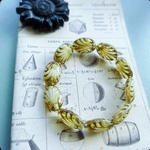 追加SALE【1連10コセット】JIRI＊IVANA #czech beads#チェコビーズlily oval17✖️12㎜　不規則マーブル　20J