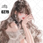 original sticker « no.6279 »     //     人物ステッカー オリジナルステッカー オリジナル人物ステッカー ステッカー cotton melody 
