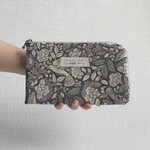 【内側も可愛い！】北欧柄のＬ字型マルチポーチ、通帳ケースやお薬手帳ケースにも！