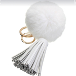 ファーボール8センチ☆タッセル付き☆バッグチャーム★値下