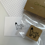 85.キツネ《消しゴムはんこ》