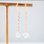【４月お試し作品】ひんやり冷たい氷のような涼しげピアス/イヤリング