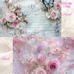 Glitter Rose Girly♡新作♡両面デザインペーパー♡40枚（各10枚×4種類）♡No.430