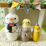 M様ペットオーダー品＊音楽大好きインコマトリョーシカ