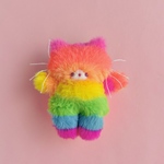虹色ニャンコ🌈手のひらサイズ ネコぬいぐるみ①