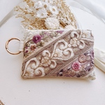 インド刺繍のカードポーチ