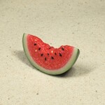 【再販】約1/6サイズ　ミニチュア　スイカ　食べかけ