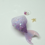 キラキラ人魚　SSサイズ　ホワイト×パープル　グレープ　お花　かき氷　練乳ぶどう　パープル　紫