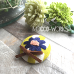 *刺繍*お花ブローチ*秋色ver.