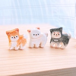  チビ柴の木彫りブローチ \\わんちゃんのお散歩バックに🐾小物のワンポイントに //