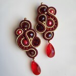ソウタシエ イヤリング ピアス レッド