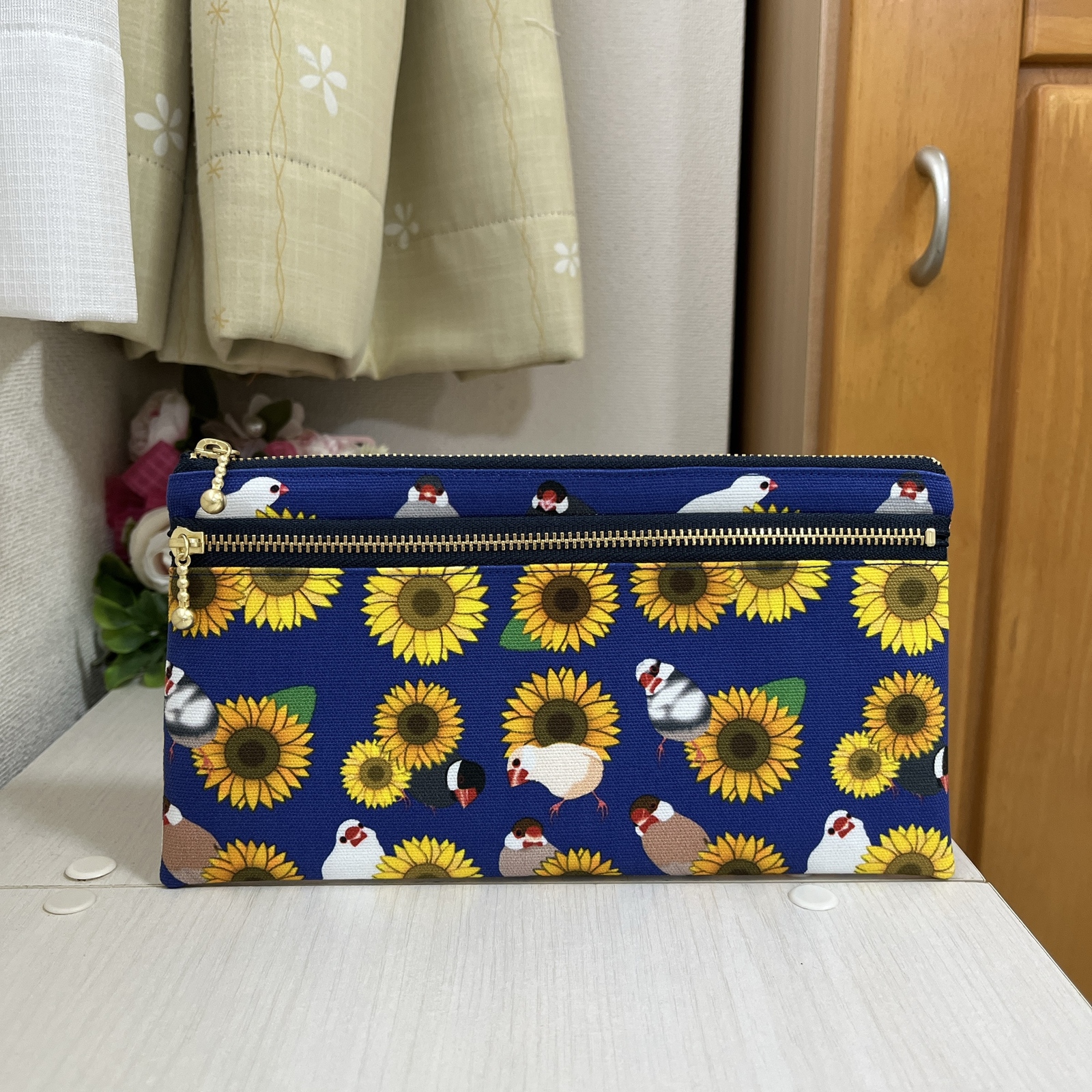 ひまわり or 向日葵 or ヒマワリ or ハイビスカス or 朝顔 - 財布の