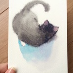 絵はがき「黒ちゃん」　ポストカード