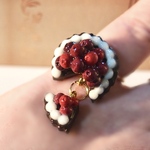 🍒ダークチェリータルトリング🍒 -ゆらゆら揺れるタルトを指先に💍-  