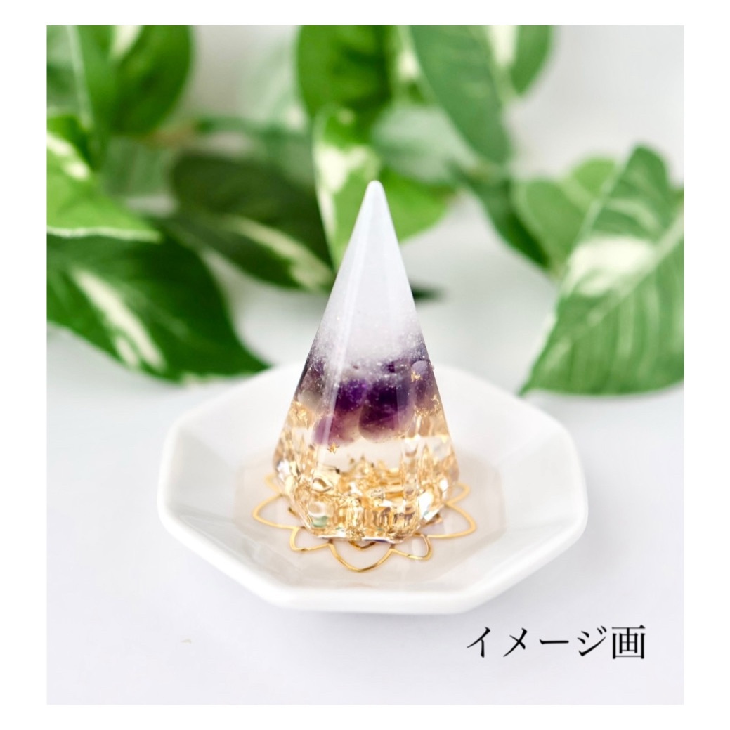 ぁやや　ペリドット　水晶　インテリア盛り塩　2個セット 六角錐  厄除け d3a00e78f81b9557c2d5ef5e69cbef