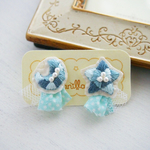 カラフル星＊月のチュールピアス