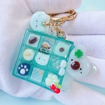 【あにまるチョコ𝙱𝙾𝚇 夏𝚟𝚎𝚛.×コアラ】ハンドメイド　レジン　シャカシャカキーホルダー　シェイカー　あにまるマカロン