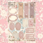 Antique rose コラージュペーパー4【No.b36】