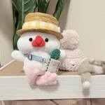 【さーしゃ様専用】ぷくぬい【小】:白文鳥:手のひらサイズ:文鳥のぬいぐるみ