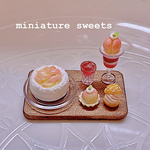 ✨期間限定出品✨桃づくし🍑ミニチュアスイーツセット　