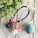 🐰 うさぎ 2個セット 🐰 チョーカー ネックレス ひな祭り イースター 花  イベント 犬 猫