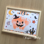 ハロウィン足形アート手形アート台紙